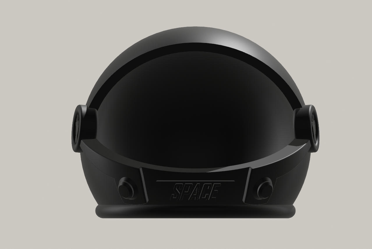 space helmet front